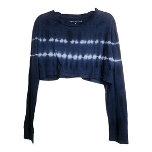 Aeropostale Navy Blue Tie-Dye Women's Crop Top